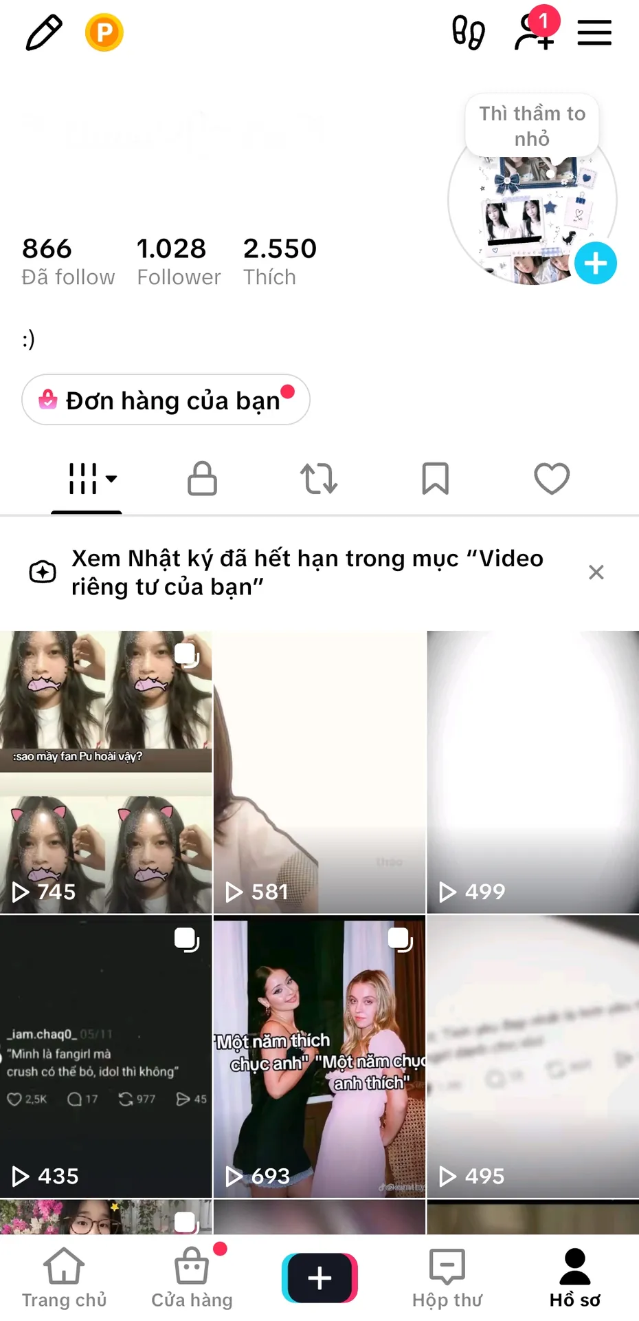 Kênh Cá Nhân Nữ 1