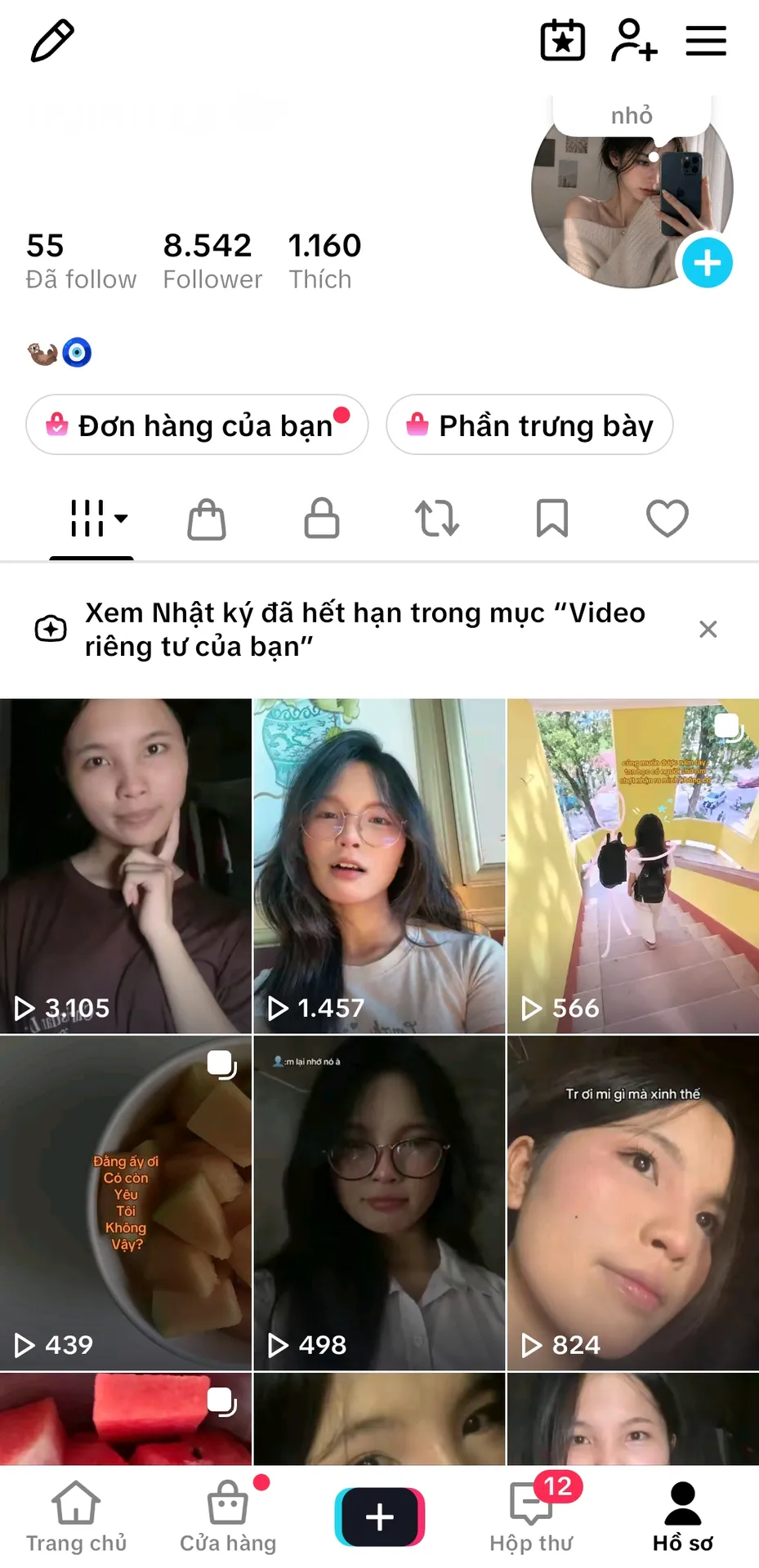 Kênh Cá Nhân Nữ Xóa Video 1