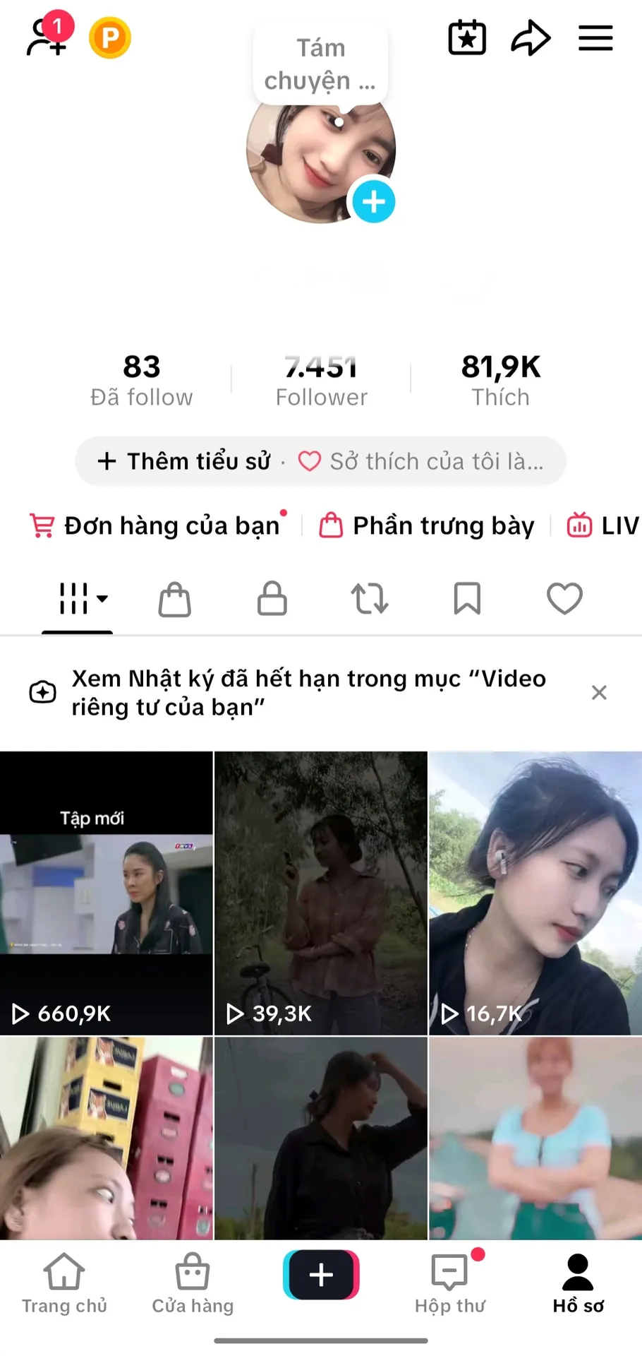 Kênh Cá Nhân Nữ 1